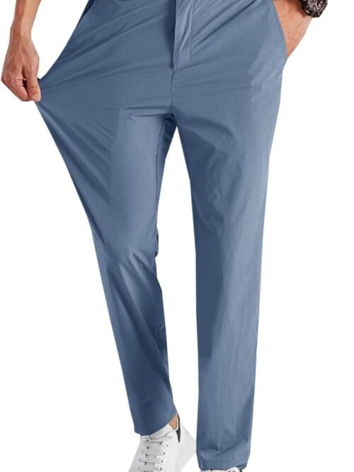 Men's golf pants, stretch, quick dry, lightweight, slim fit, cropped.
