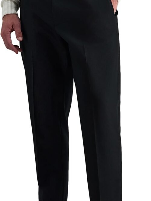 Men's classic fit khaki pants, no iron.