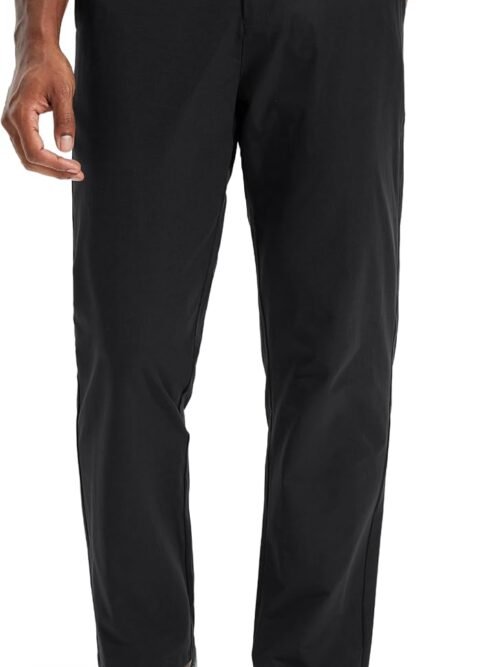 Men's golf pants, classic fit, lightweight, stretch, business casual.