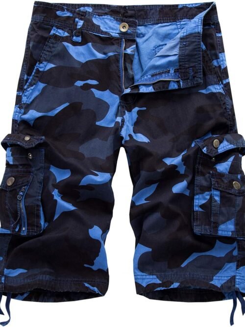 Loose Fit Multi-Pocket Military Shorts