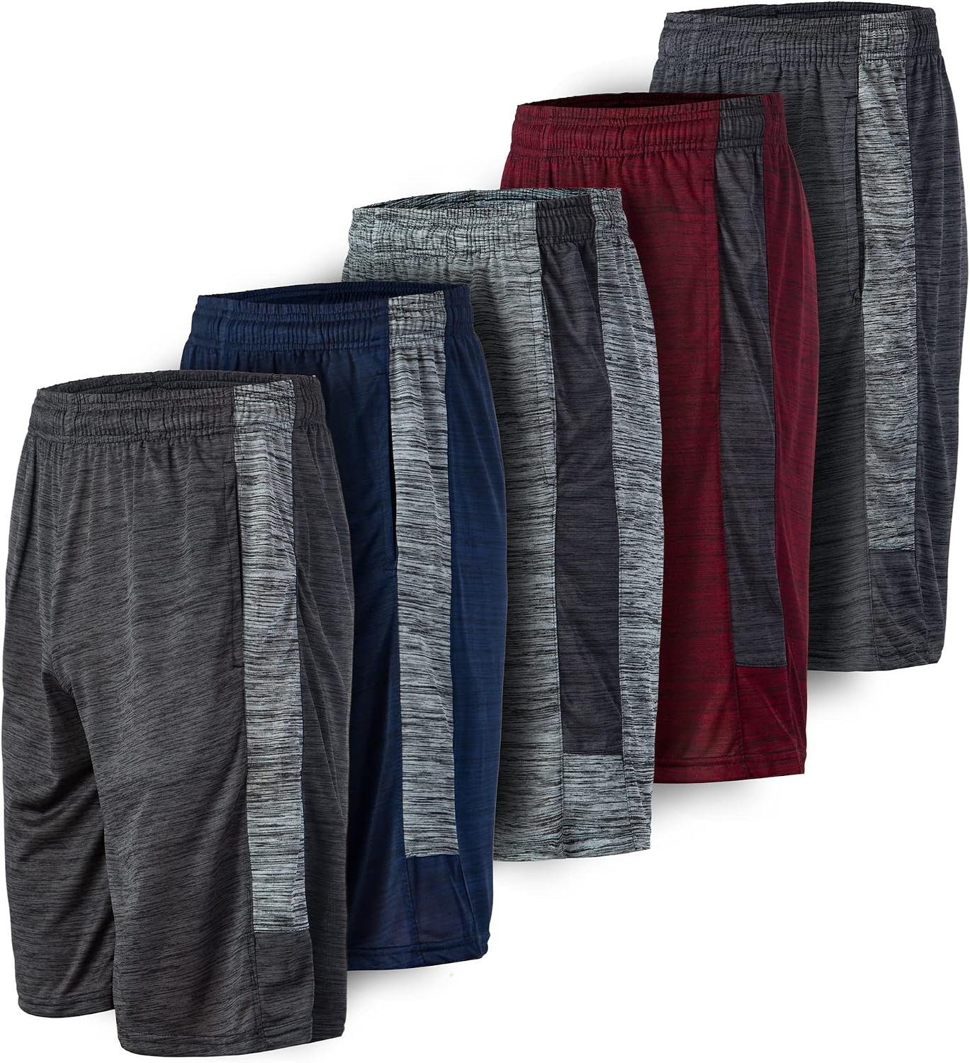 5-Pack Dry-Fit Active Performance Shorts