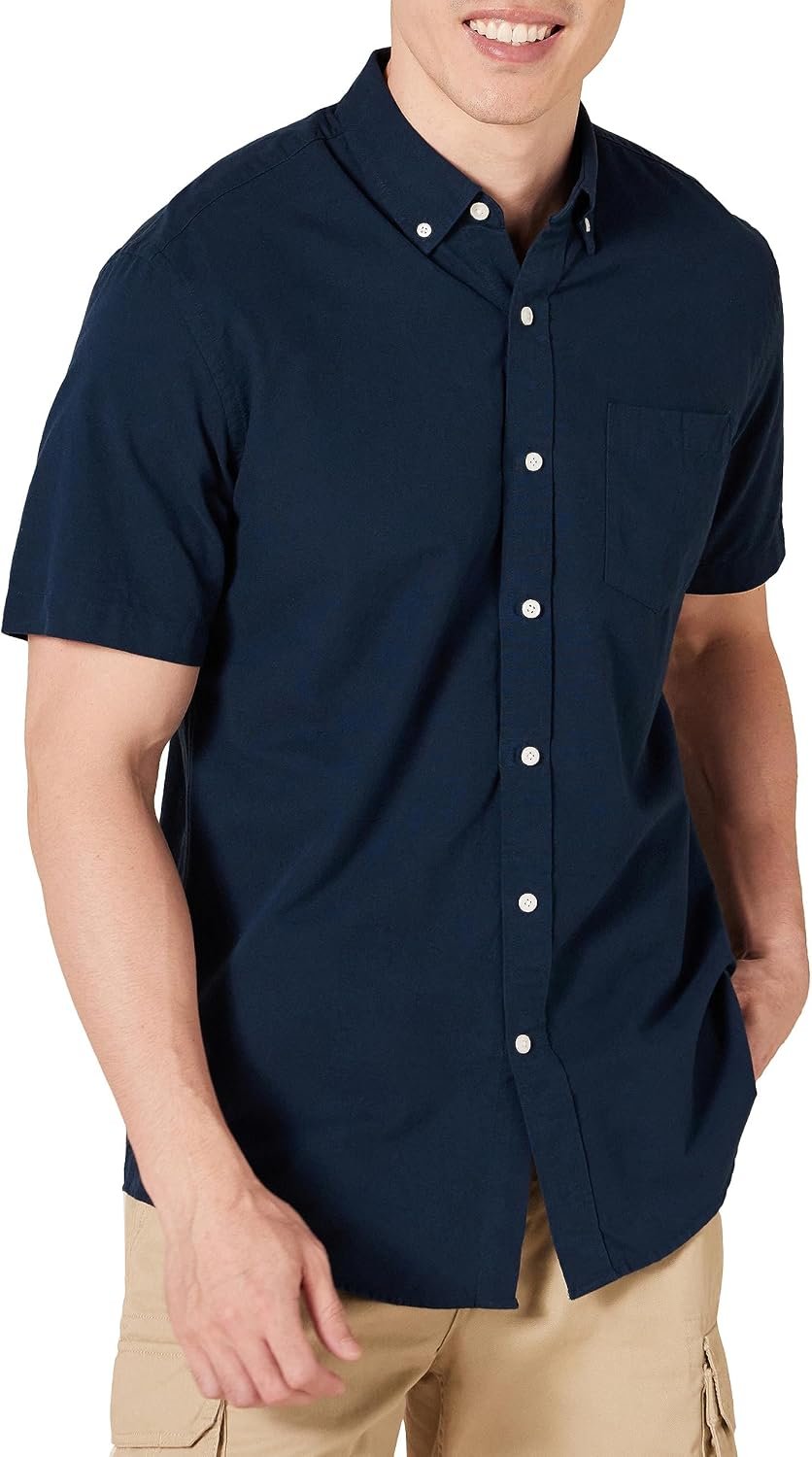 Regular-Fit Short Sleeve Oxford Shirt