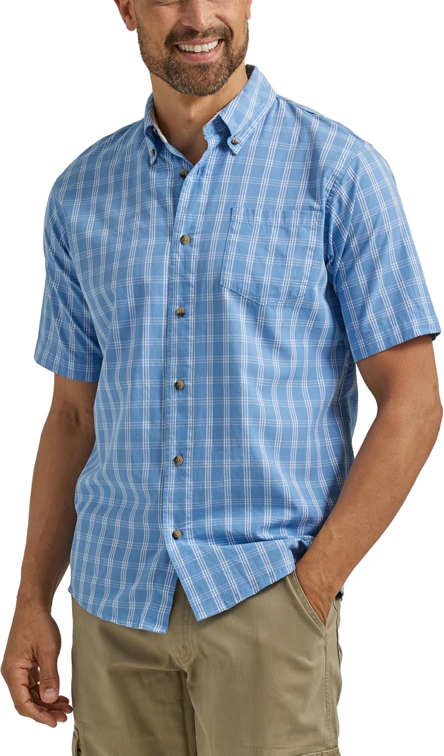 Short Sleeve Classic Plaid Shirt