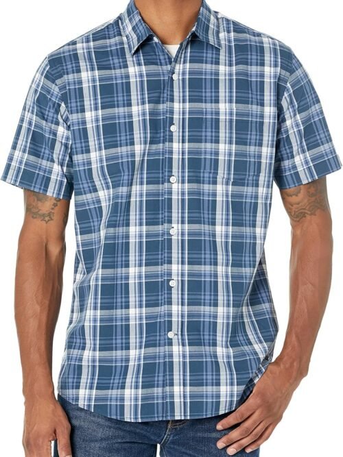 Regular-Fit Short Sleeve Poplin Shirt